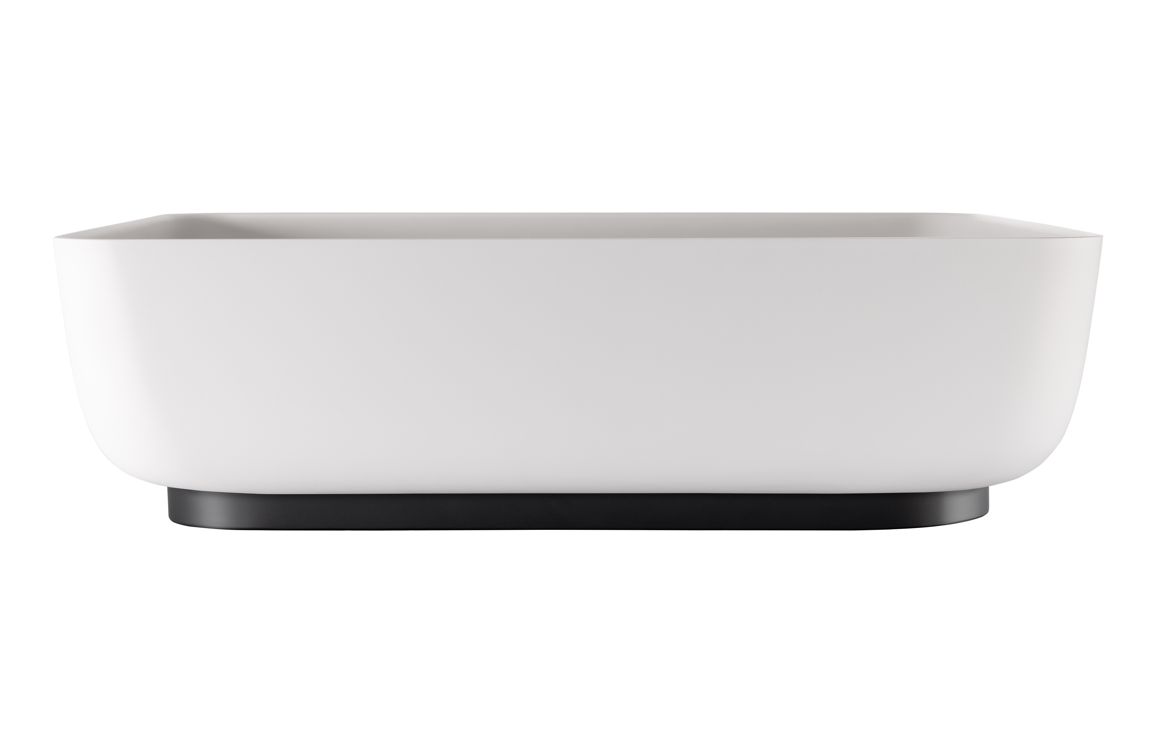 Abode Cava Tablet Basin Plinth - Matt Black - Image 2