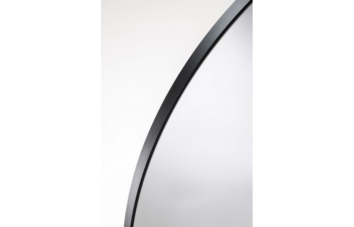 Abode Mayar 600mm Round LED Mirror - Matt Black - Image 3