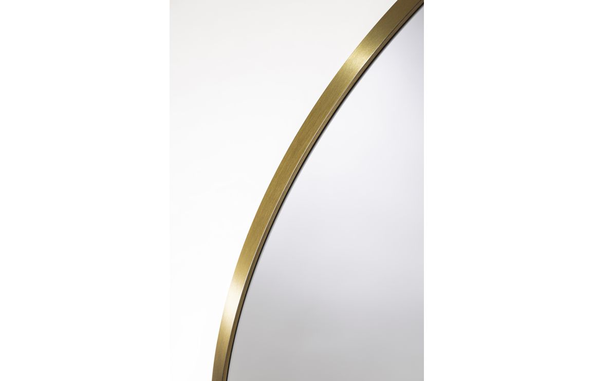 Abode Mayar 600mm Round Mirror - Brushed Brass - Image 3