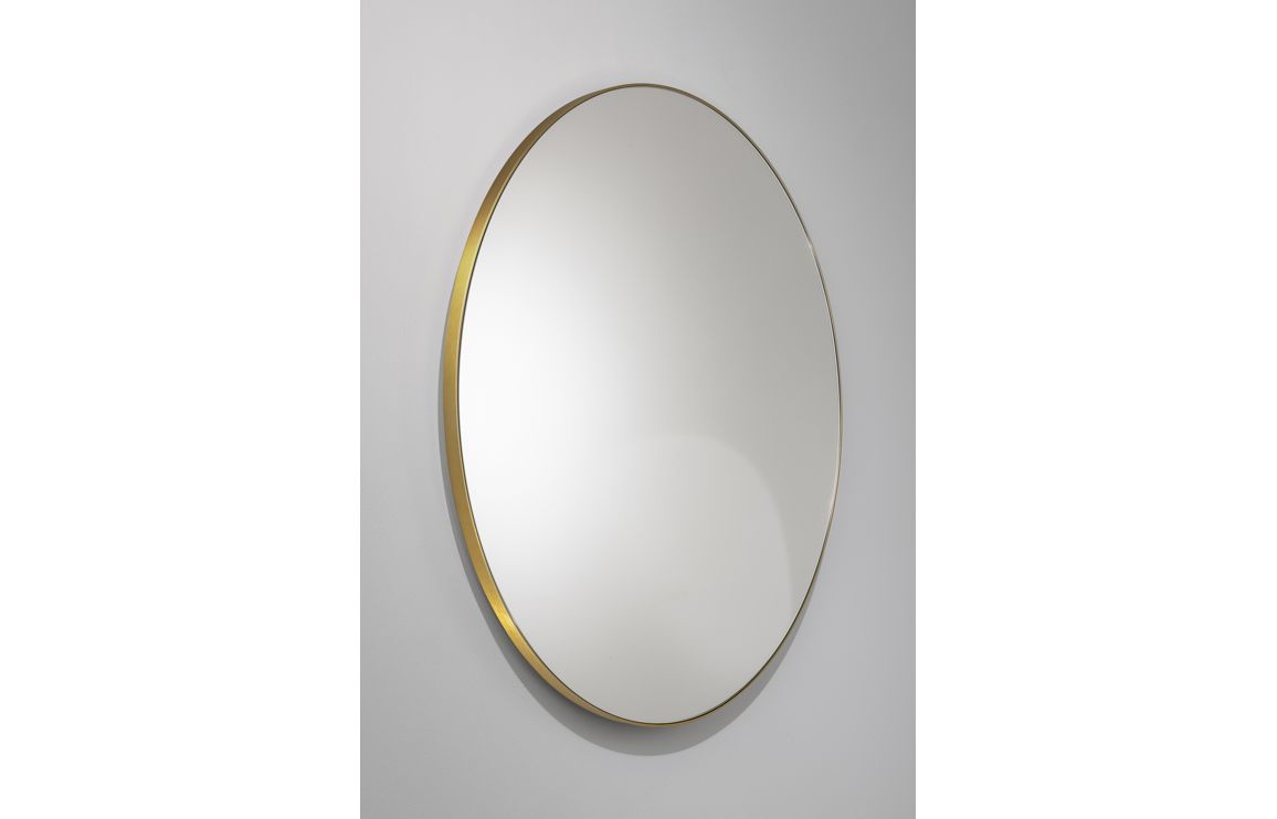 Abode Mayar 600mm Round Mirror - Brushed Brass - Image 2