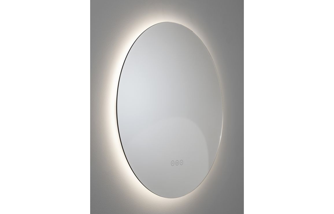 Abode Aruna 600mm Frameless Round LED Mirror - Image 2
