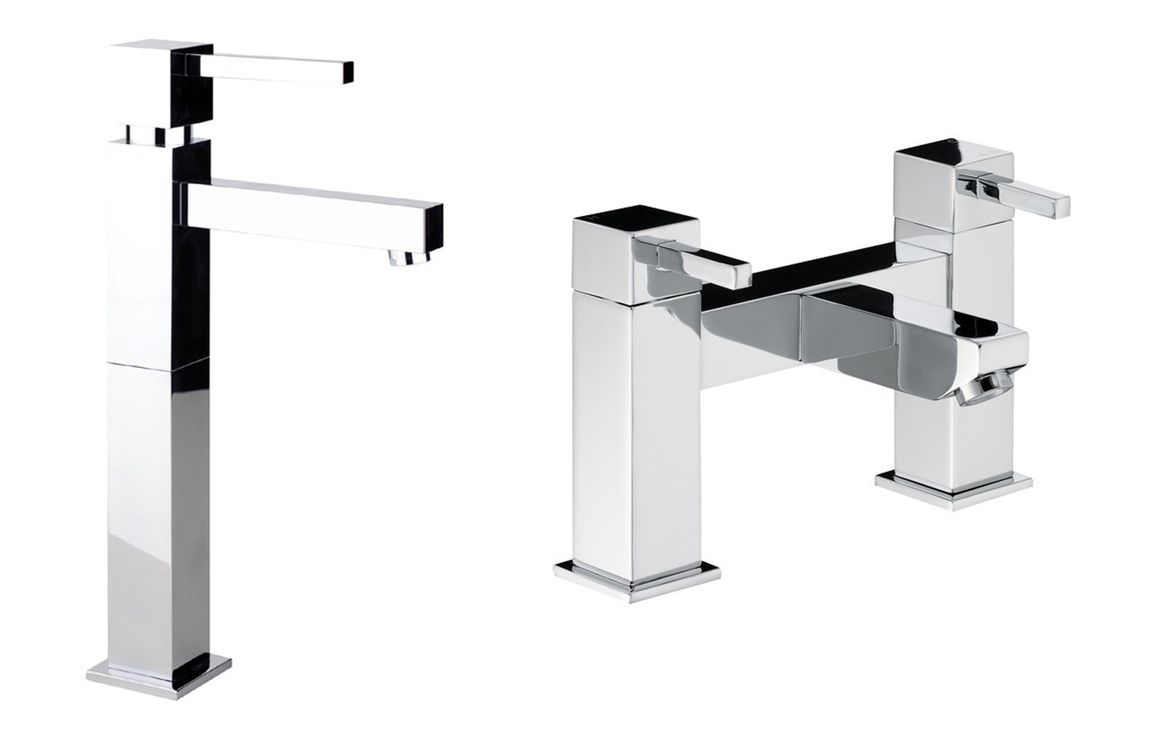 Abode Zeal Pack Offer 3 (Tall Basin Mixer & Bath Filler) - Chrome