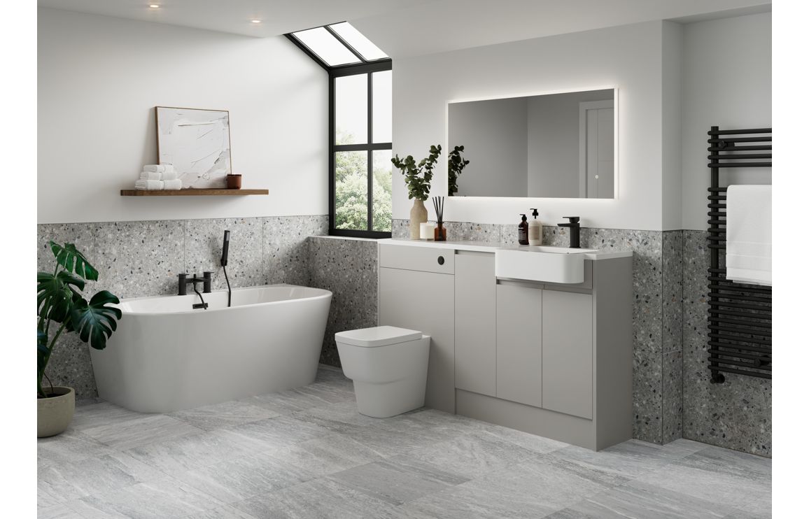 Kentucky 1200mm Plinth - Matt Dove Grey - Image 2