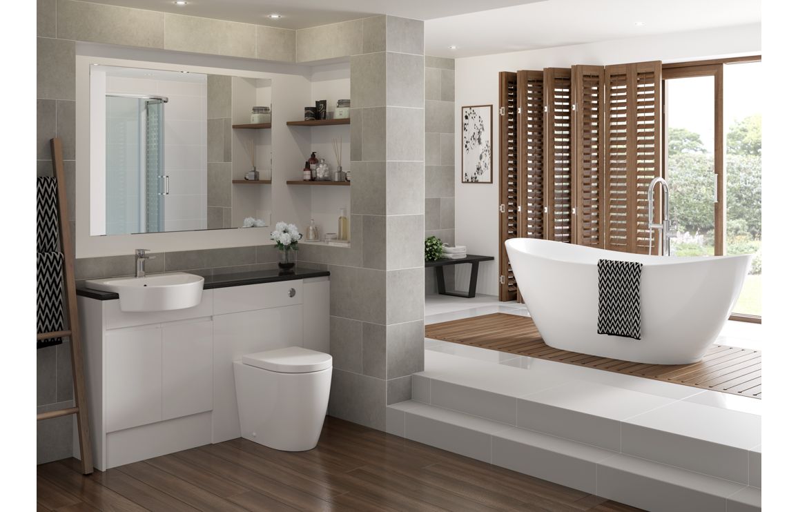 Alder 555x435mm 1TH Semi Recessed Basin - Image 2