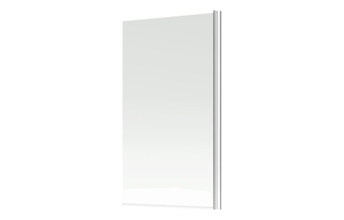 800x1500mm Single Straight Bath Screen (6mm) - Chrome - Image 3