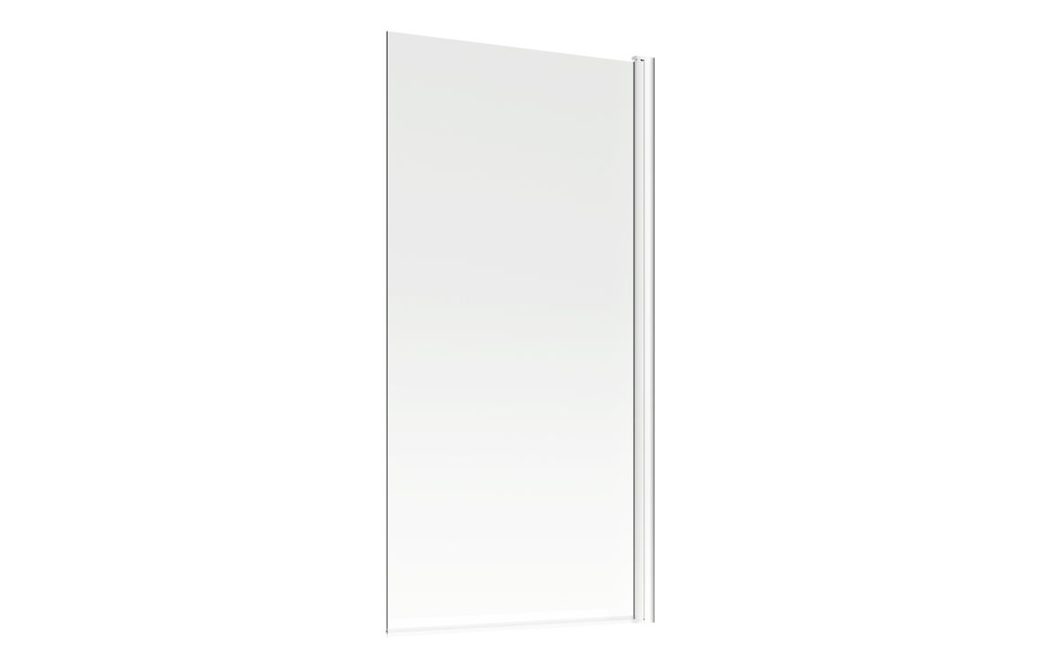 800x1500mm Single Straight Bath Screen (6mm) - Chrome - Image 2