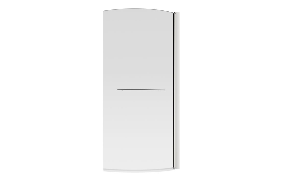 760x1500mm P Shape Bath Screen (6mm) - Chrome - Image 2