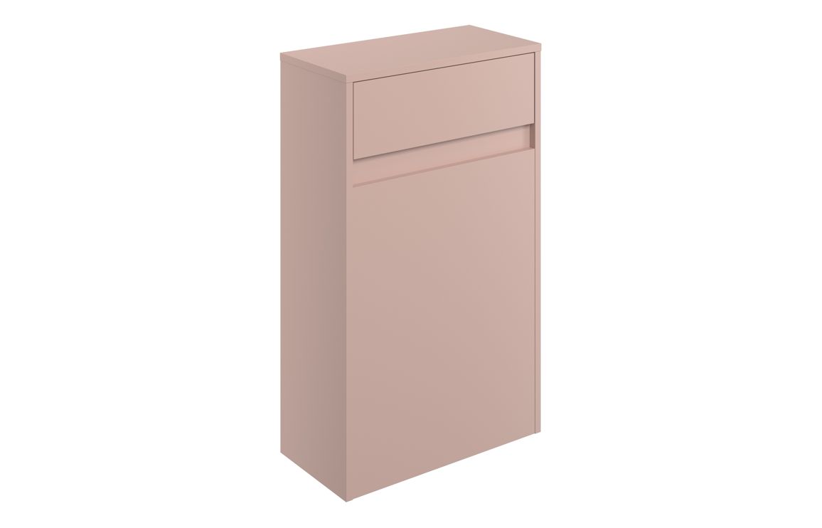 Dakota 500mm Floor Standing WC Unit - Matt Antique Rose