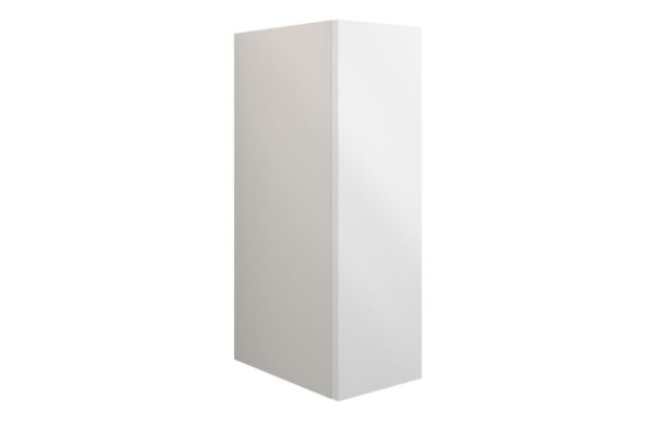 Nevada 200mm Standard Toilet Roll Unit - White Gloss (Grey Cab)