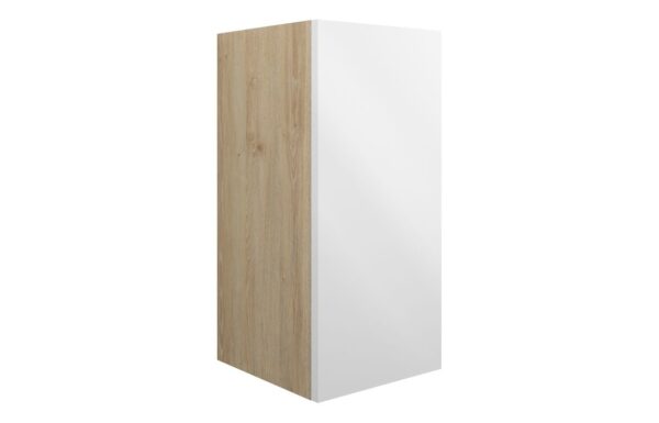 Nevada 300mm Standard Base Unit - White Gloss (Oak Cab)
