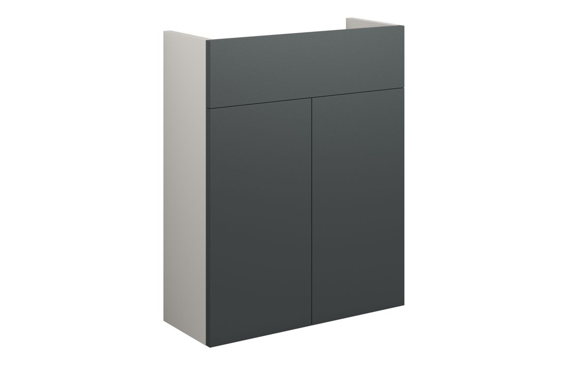 Nevada 500mm Slim Basin Unit - Matt Graphite Grey (Grey Cab)