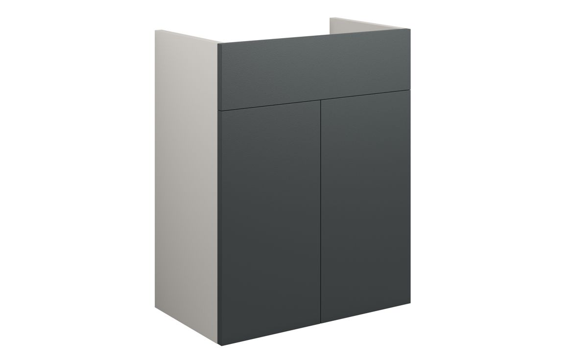 Nevada 500mm Standard Basin Unit - Matt Graphite Grey (Grey Cab)