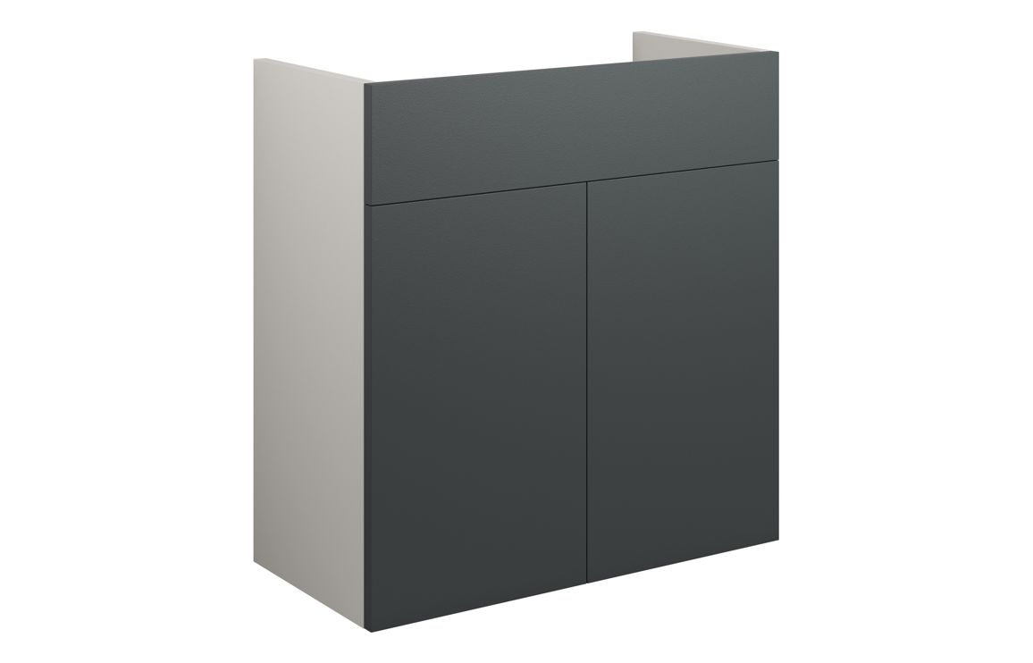 Nevada 600mm Standard Basin Unit - Matt Graphite Grey (Grey Cab)
