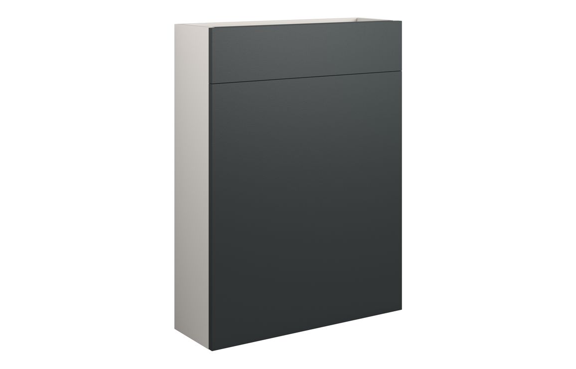 Nevada 600mm Slim WC Unit - Matt Graphite Grey (Grey Cab)