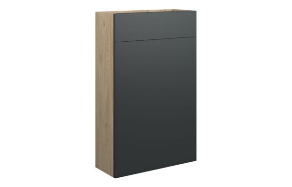 Nevada 500mm Slim WC Unit - Matt Graphite Grey (Oak Cab)