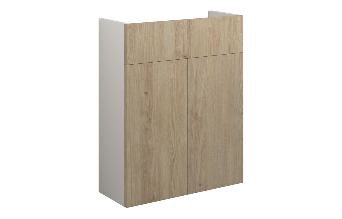 Nevada 500mm Slim Basin Unit - Havana Oak (Grey Cab)
