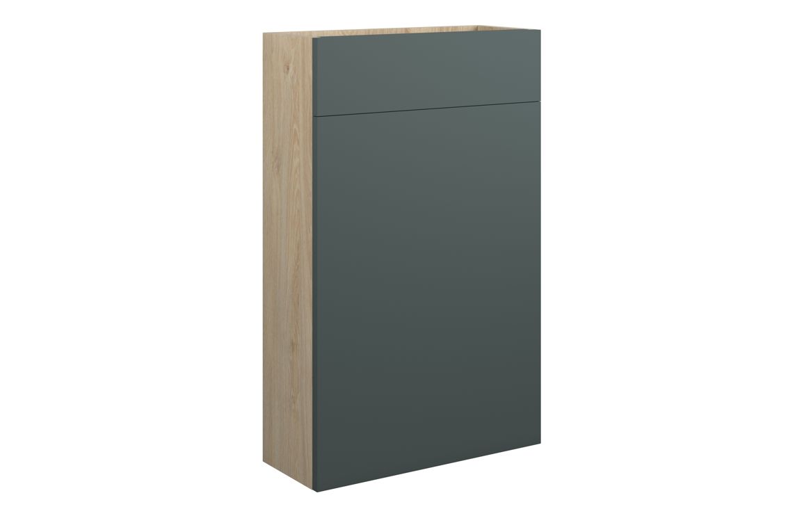 Nevada 500mm Slim WC Unit - Matt Green (Oak Cab)