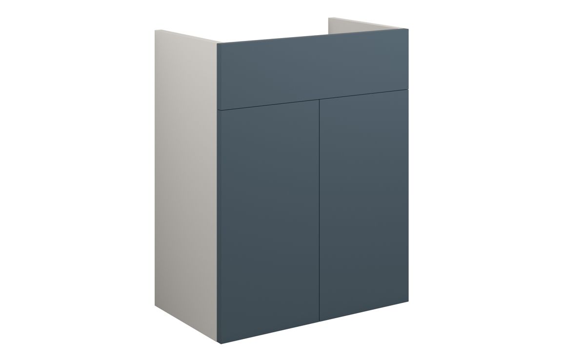 Nevada 500mm Standard Basin Unit - Matt Arley Blue (Grey Cab)