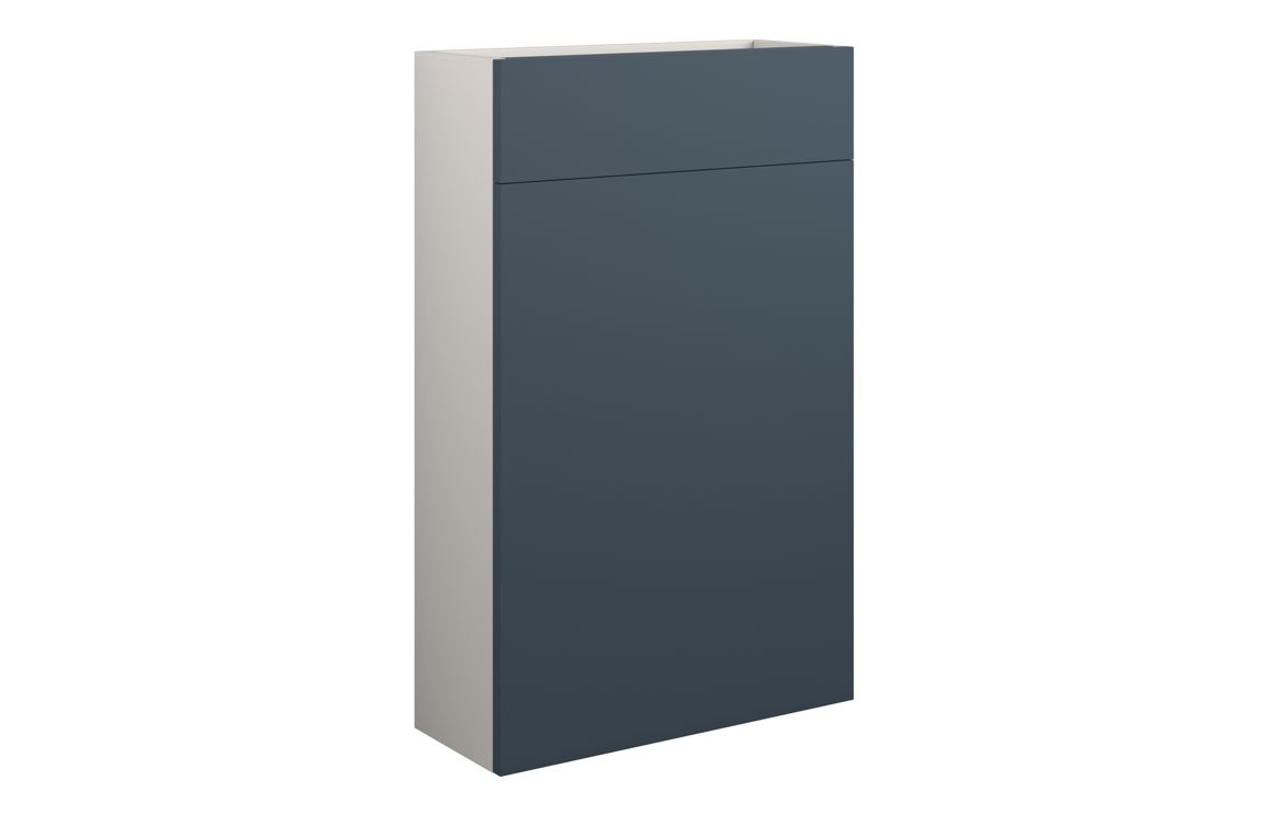 Nevada 500mm Slim WC Unit - Matt Arley Blue (Grey Cab)