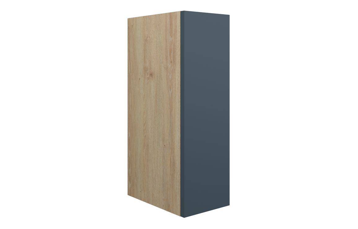 Nevada 200mm Standard Toilet Roll Unit - Matt Arley Blue (Oak Cab)