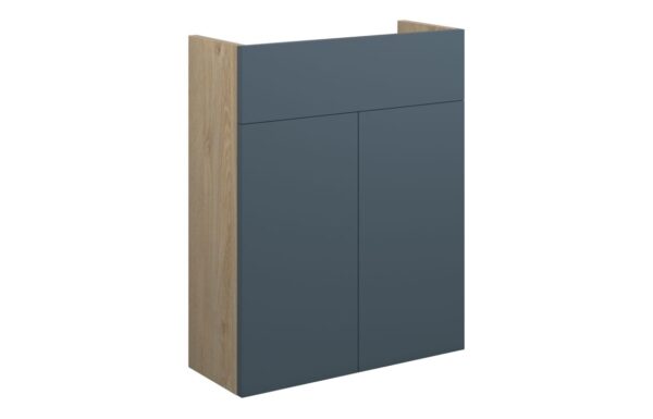Nevada 500mm Slim Basin Unit - Matt Arley Blue (Oak Cab)