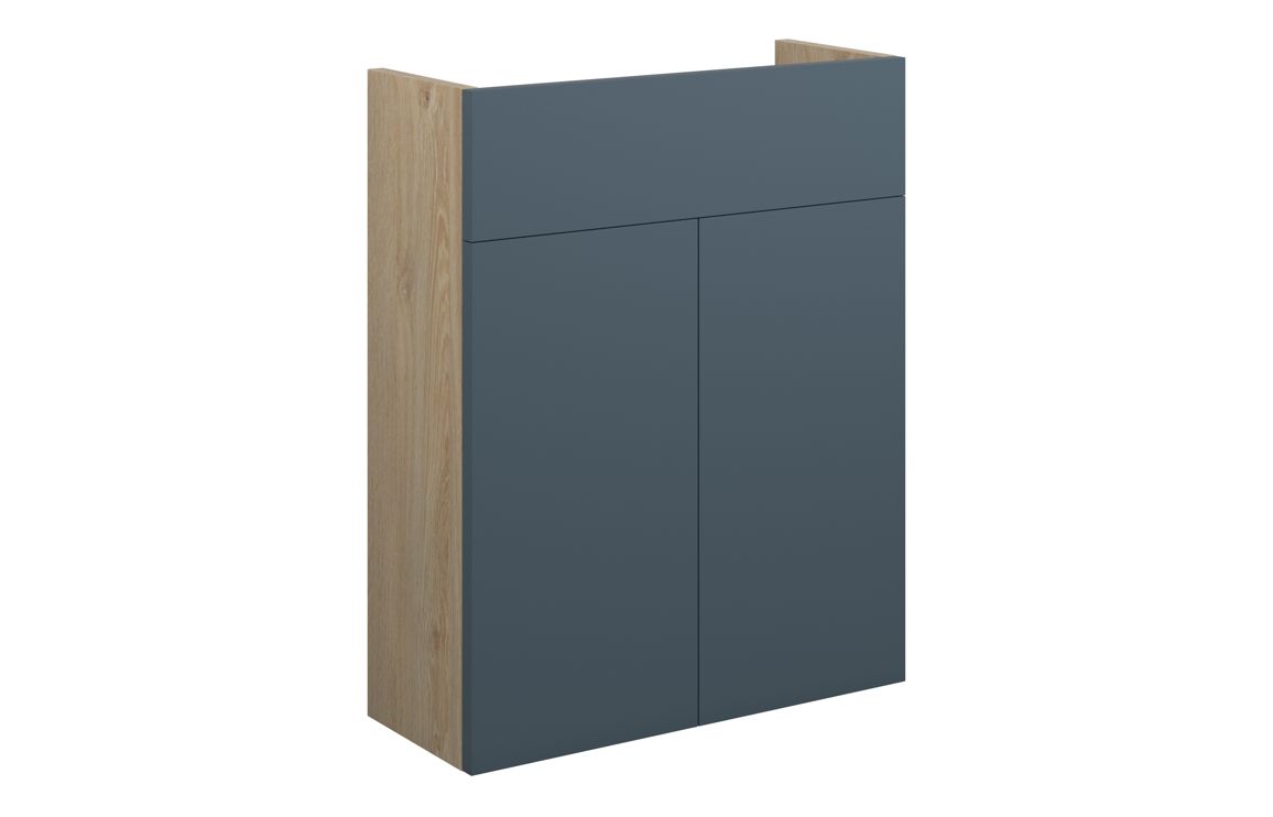 Nevada 500mm Slim Basin Unit - Matt Arley Blue (Oak Cab)