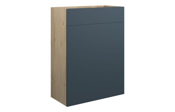 Nevada 600mm Standard WC Unit - Matt Arley Blue (Oak Cab)