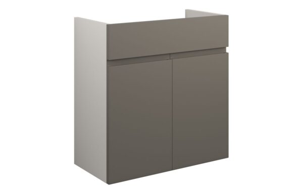 Kentucky 600mm Standard Basin Unit - Matt Stone (Grey Cab)