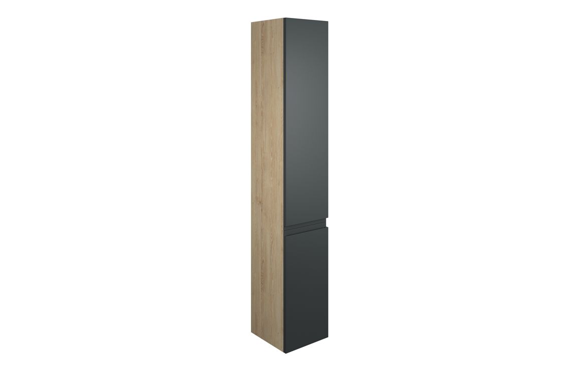Kentucky 300mm Tall Unit - Matt Graphite Grey (Oak Cab)