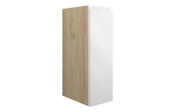 Kentucky 200mm Standard Toilet Roll Unit - White Gloss (Oak Cab)
