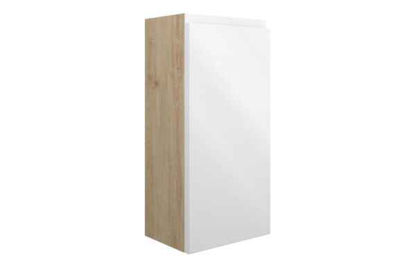 Kentucky 300mm Slim Base Unit - White Gloss (Oak Cab)