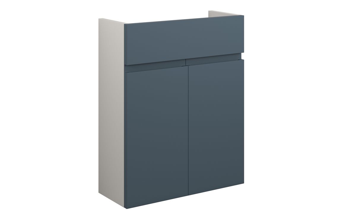 Kentucky 500mm Slim Basin Unit - Matt Arley Blue (Grey Cab)