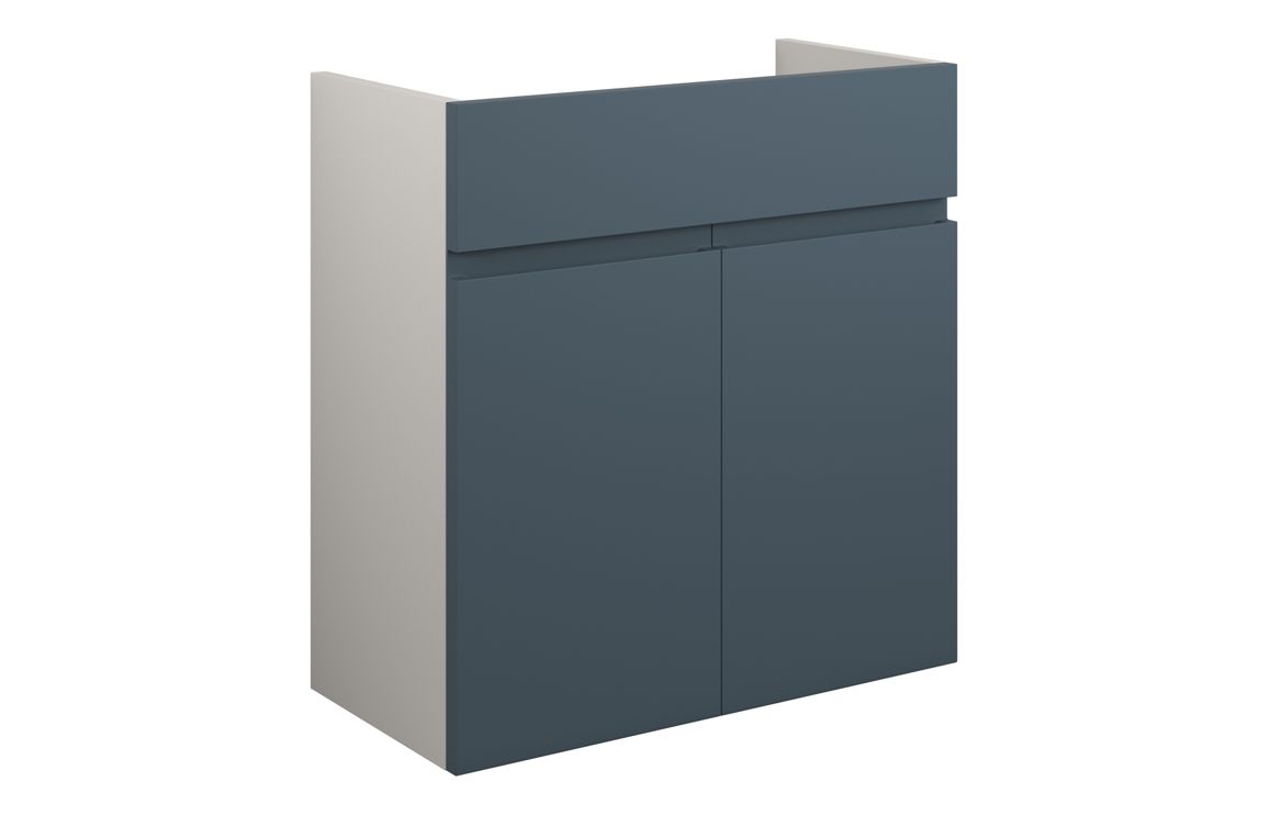 Kentucky 600mm Standard Basin Unit - Matt Arley Blue (Grey Cab)