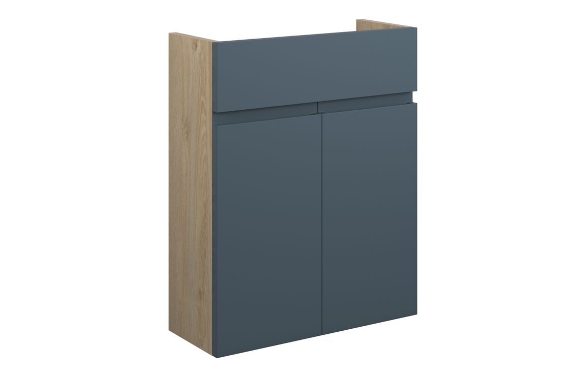 Kentucky 500mm Slim Basin Unit - Matt Arley Blue (Oak Cab)