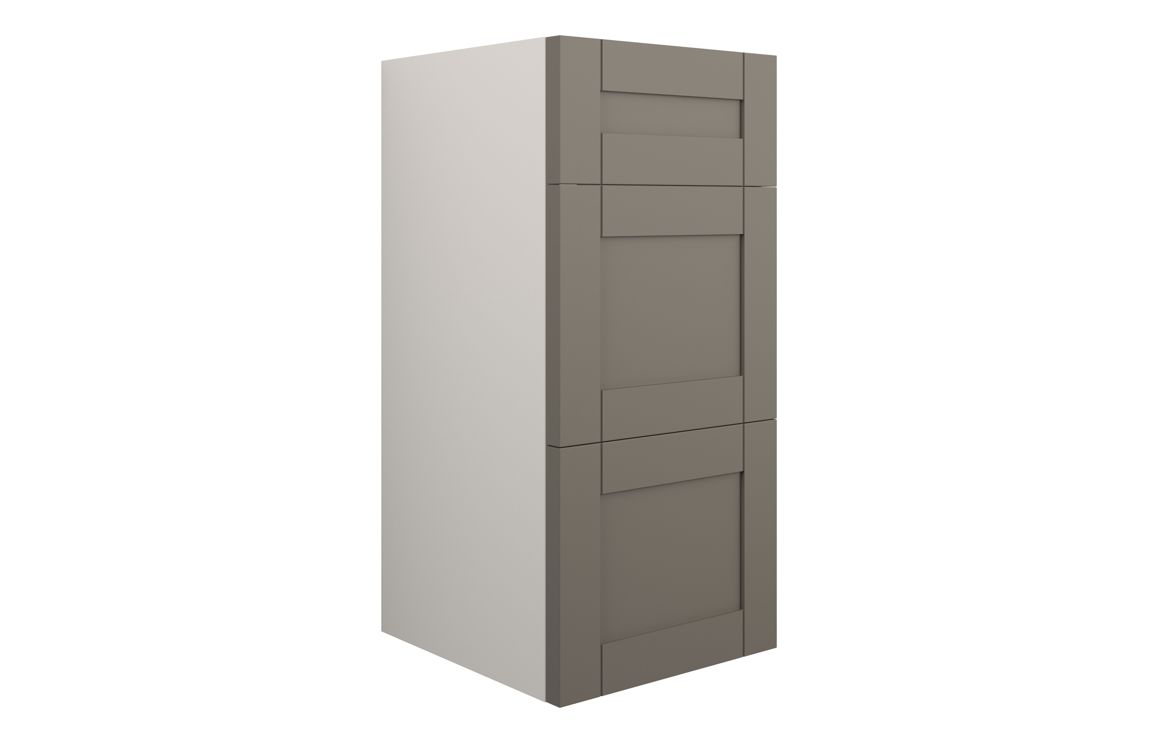Arizona 300mm Standard 3 Drawer Unit - Matt Stone (Grey Cab)