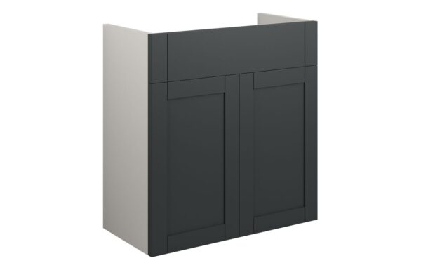 Arizona 600mm Standard Basin Unit - Matt Graphite Grey (Grey Cab)