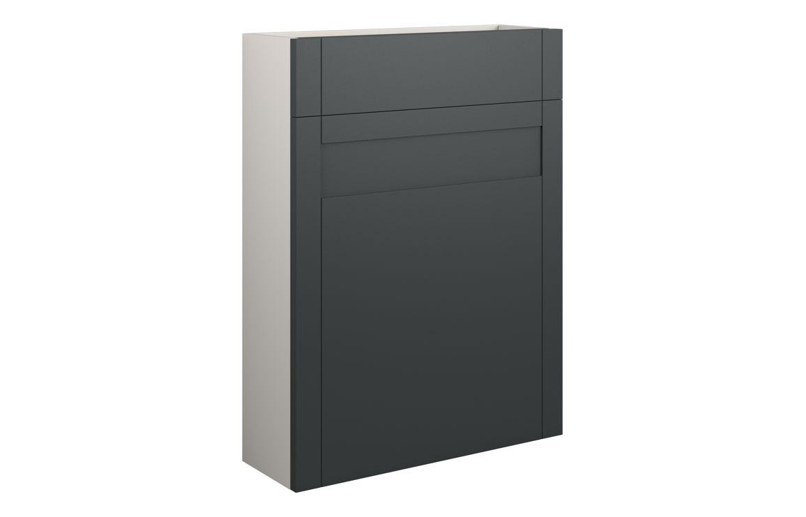 Arizona 600mm Slim WC Unit - Matt Graphite Grey (Grey Cab)