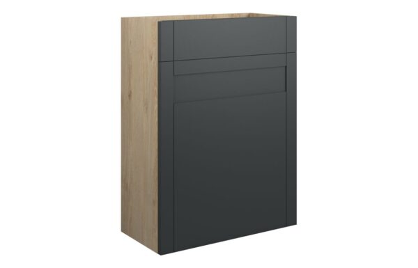 Arizona 600mm Standard WC Unit - Matt Graphite Grey (Oak Cab)