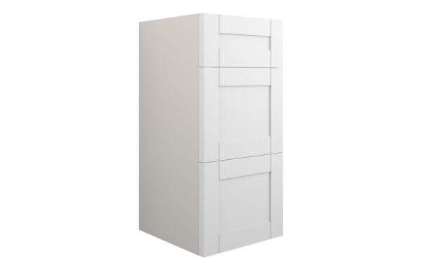 Arizona 300mm Standard 3 Drawer Unit - Matt White (Grey Cab)