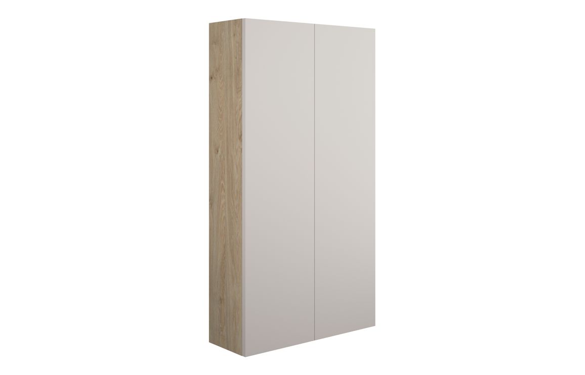 Nevada 600mm Slim 2 Door Storage Unit - Matt Dove Grey (Oak Cab)