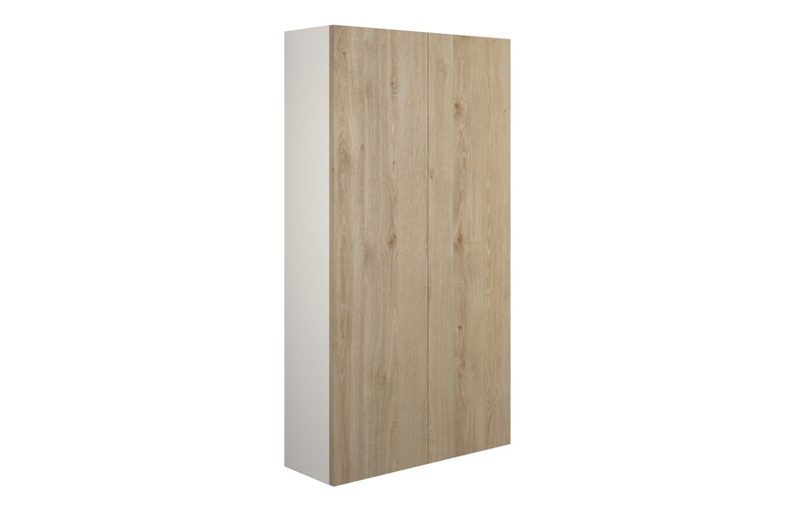 Nevada 600mm Slim 2 Door Storage Unit - Havana Oak (Grey Cab)