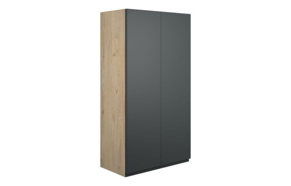 Kentucky 600mm Standard 2 Door Storage Unit - Matt Graphite Grey (Oak Cab)