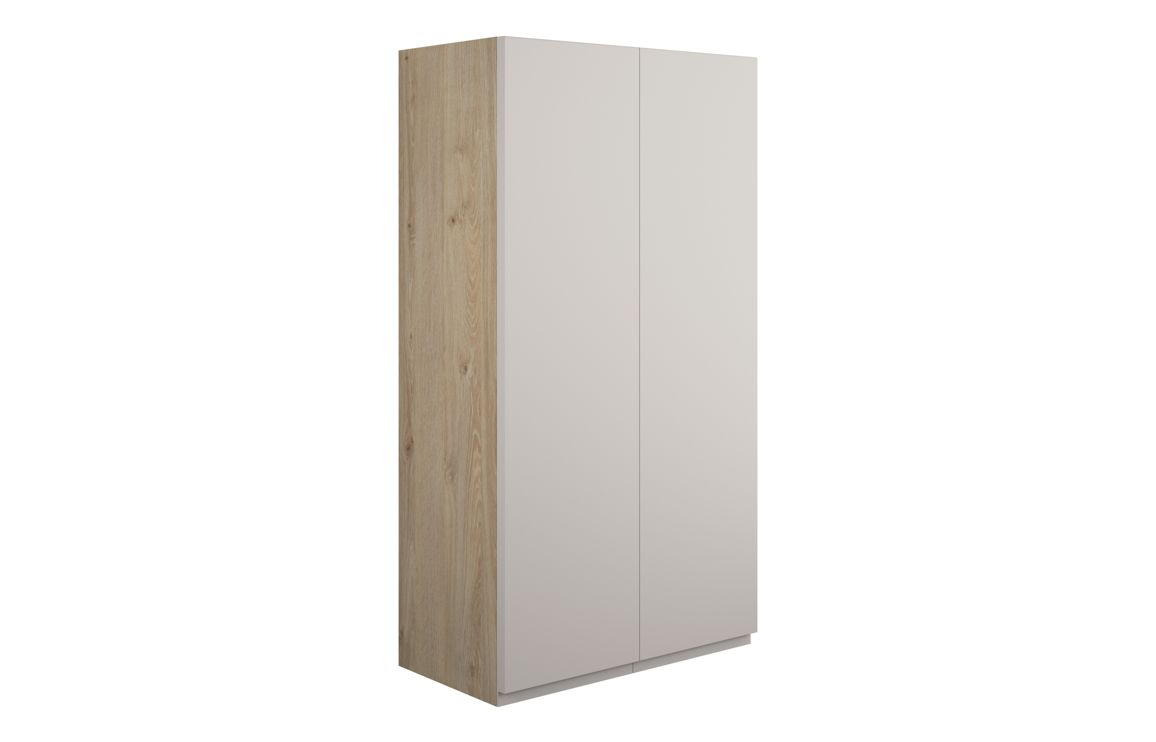 Kentucky 600mm Standard 2 Door Storage Unit - Matt Dove Grey (Oak Cab)