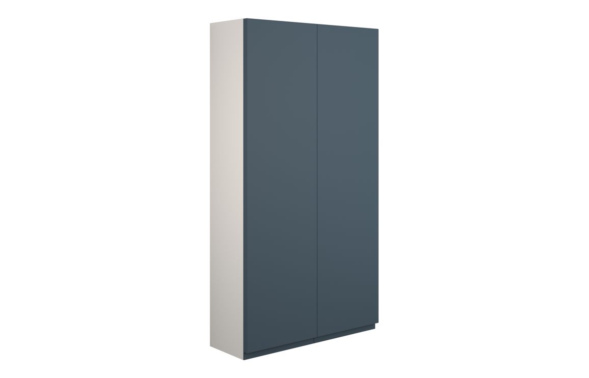 Kentucky 600mm Slim 2 Door Storage Unit - Matt Arley Blue (Grey Cab)
