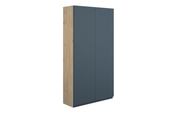Kentucky 600mm Slim 2 Door Storage Unit - Matt Arley Blue (Oak Cab)