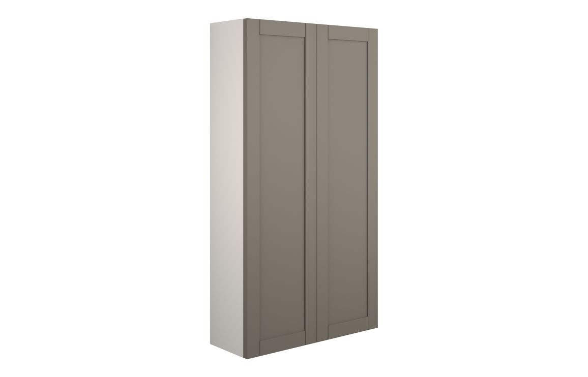 Arizona 600mm Slim 2 Door Storage Unit - Matt Stone (Grey Cab)