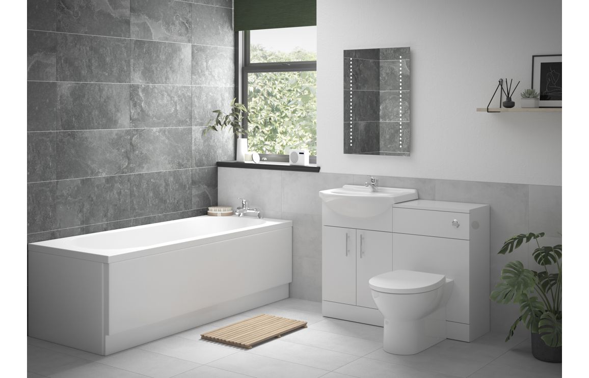 Austin Full Suite with Rimless BTW WC & Single End Bath