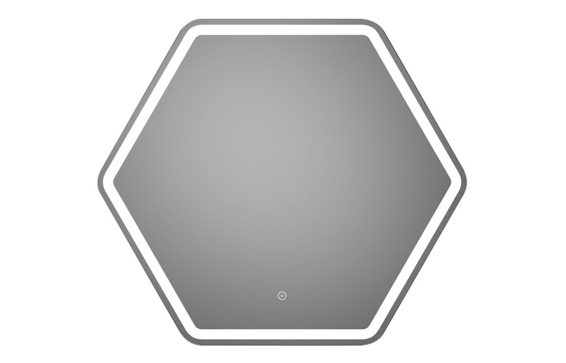 Melrose 785x693mm Hexagonal LED Mirror