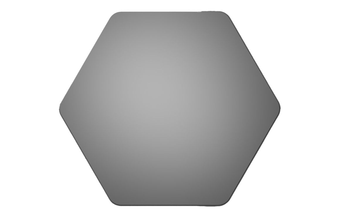 Earlston 500x441mm Hexagonal Mirror