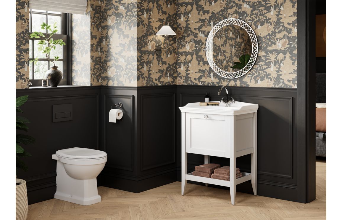 Missouri 470mm Floor Standing 1 Door Midi Boy Unit - Matt White - Image 2